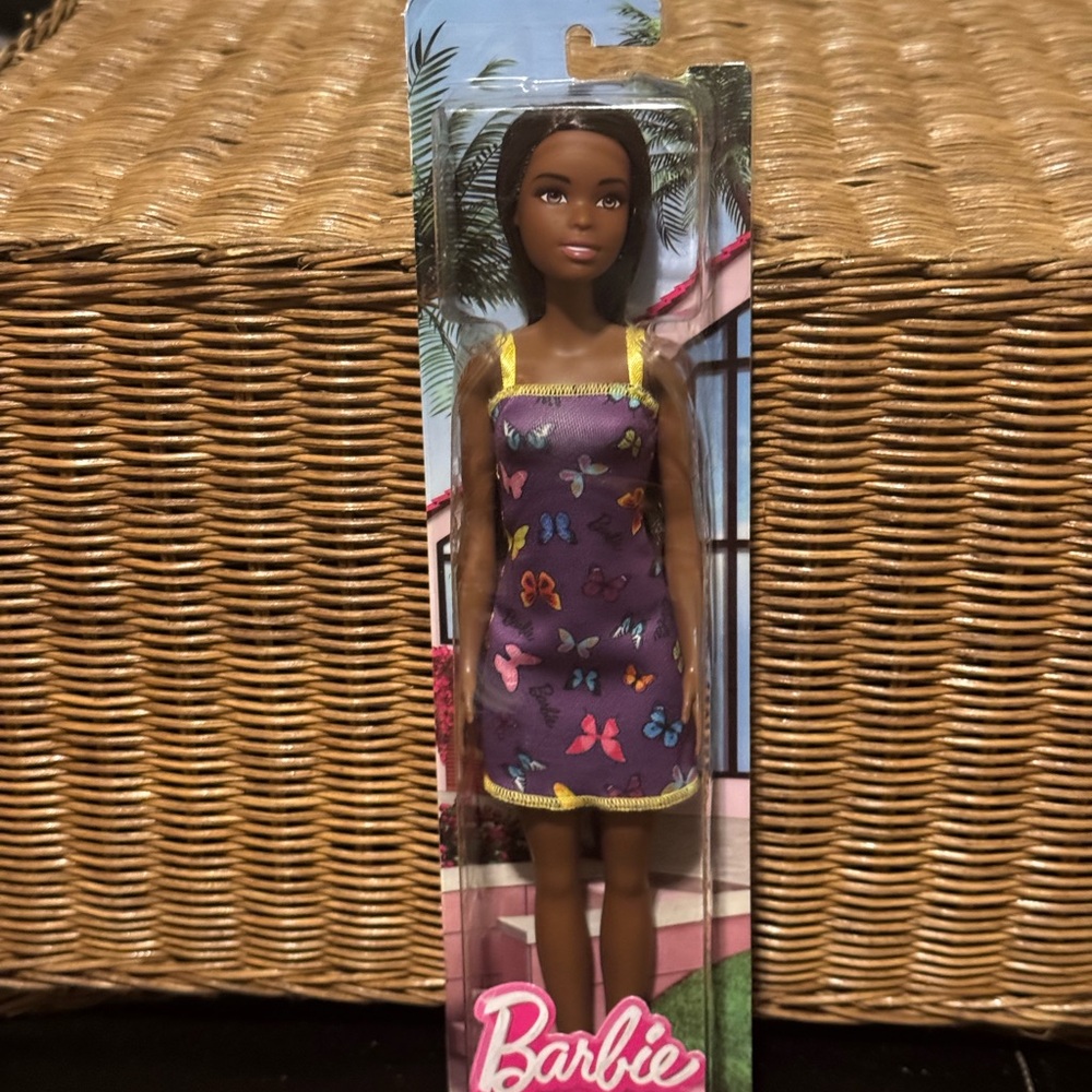 Barbie Purple and Yellow Fashion Doll with Accessories 2021